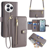 Sheep Texture Cross-body Zipper Wallet Leather Phone Case, For Xiaomi 17 Ultra, For Xiaomi 17 Pro Max, For Xiaomi 17 Pro, For Xiaomi 17, For Xiaomi Civi 5 Pro 5G, For Xiaomi 15 Ultra, For Xiaomi 14T Pro 5G, For Xiaomi 14T 5G