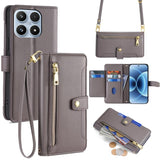 Sheep Texture Cross-body Zipper Wallet Leather Phone Case, For Xiaomi 17 Ultra, For Xiaomi 17 Pro Max, For Xiaomi 17 Pro, For Xiaomi 17, For Xiaomi Civi 5 Pro 5G, For Xiaomi 15 Ultra, For Xiaomi 14T Pro 5G, For Xiaomi 14T 5G