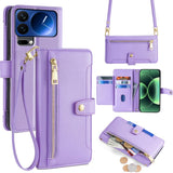 Sheep Texture Cross-body Zipper Wallet Leather Phone Case, For Xiaomi 17 Ultra, For Xiaomi 17 Pro Max, For Xiaomi 17 Pro, For Xiaomi 17, For Xiaomi Civi 5 Pro 5G, For Xiaomi 15 Ultra, For Xiaomi 14T Pro 5G, For Xiaomi 14T 5G
