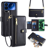 Sheep Texture Cross-body Zipper Wallet Leather Phone Case, For Xiaomi 17 Ultra, For Xiaomi 17 Pro Max, For Xiaomi 17 Pro, For Xiaomi 17, For Xiaomi Civi 5 Pro 5G, For Xiaomi 15 Ultra, For Xiaomi 14T Pro 5G, For Xiaomi 14T 5G