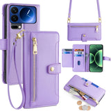 Sheep Texture Cross-body Zipper Wallet Leather Phone Case, For Xiaomi 17 Ultra, For Xiaomi 17 Pro Max, For Xiaomi 17 Pro, For Xiaomi 17, For Xiaomi Civi 5 Pro 5G, For Xiaomi 15 Ultra, For Xiaomi 14T Pro 5G, For Xiaomi 14T 5G