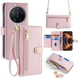 Sheep Texture Cross-body Zipper Wallet Leather Phone Case, For Xiaomi 17 Ultra, For Xiaomi 17 Pro Max, For Xiaomi 17 Pro, For Xiaomi 17, For Xiaomi Civi 5 Pro 5G, For Xiaomi 15 Ultra, For Xiaomi 14T Pro 5G, For Xiaomi 14T 5G