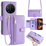 Sheep Texture Cross-body Zipper Wallet Leather Phone Case, For Xiaomi 17 Ultra, For Xiaomi 17 Pro Max, For Xiaomi 17 Pro, For Xiaomi 17, For Xiaomi Civi 5 Pro 5G, For Xiaomi 15 Ultra, For Xiaomi 14T Pro 5G, For Xiaomi 14T 5G
