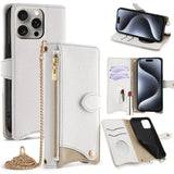 Crossbody Chain Fishtail Litchi Leather Phone Case, For iPhone 17e / 16e, For iPhone 17 Pro Max, For iPhone 17 Pro, For iPhone 17, For iPhone Air, For iPhone 16 Pro Max, For iPhone 16 Pro, For iPhone 16 Plus