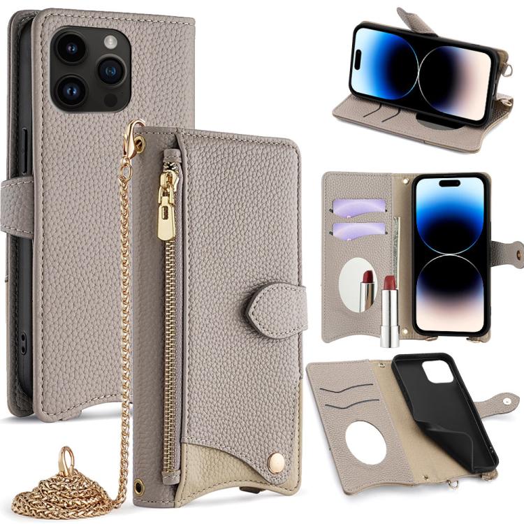 Crossbody Chain Fishtail Litchi Leather Phone Case, For iPhone 16, For iPhone 15 Pro Max, For iPhone 15 Pro, For iPhone 15 Plus, For iPhone 15, For iPhone 14 Plus, For iPhone 14, For iPhone 14 Pro