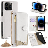 Crossbody Chain Fishtail Litchi Leather Phone Case, For iPhone 16, For iPhone 15 Pro Max, For iPhone 15 Pro, For iPhone 15 Plus, For iPhone 15, For iPhone 14 Plus, For iPhone 14, For iPhone 14 Pro