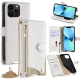 Crossbody Chain Fishtail Litchi Leather Phone Case, For iPhone 14 Pro Max, For iPhone 13 Pro Max, For iPhone 13 Pro, For iPhone 13, For iPhone 12 / 12 Pro, For iPhone 12 Pro Max