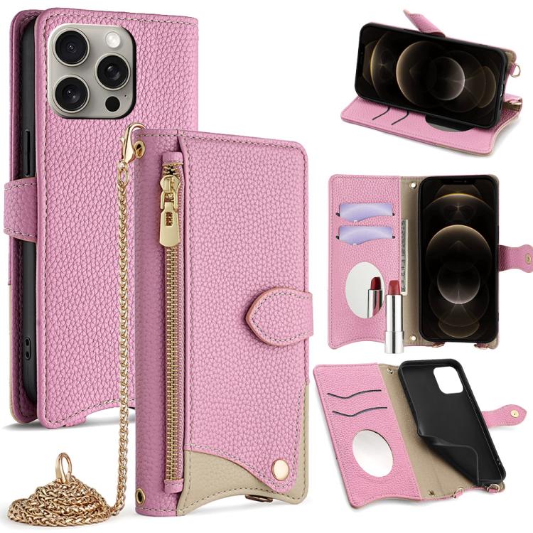 Crossbody Chain Fishtail Litchi Leather Phone Case, For iPhone 14 Pro Max, For iPhone 13 Pro Max, For iPhone 13 Pro, For iPhone 13, For iPhone 12 / 12 Pro, For iPhone 12 Pro Max