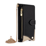 Crossbody Chain Fishtail Litchi Leather Phone Case, For iPhone 17e / 16e, For iPhone 17 Pro Max, For iPhone 17 Pro, For iPhone 17, For iPhone Air, For iPhone 16 Pro Max, For iPhone 16 Pro, For iPhone 16 Plus