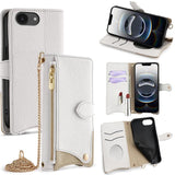 Crossbody Chain Fishtail Litchi Leather Phone Case, For iPhone 17e / 16e, For iPhone 17 Pro Max, For iPhone 17 Pro, For iPhone 17, For iPhone Air, For iPhone 16 Pro Max, For iPhone 16 Pro, For iPhone 16 Plus