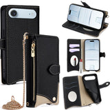 Crossbody Chain Fishtail Litchi Leather Phone Case, For iPhone 17e / 16e, For iPhone 17 Pro Max, For iPhone 17 Pro, For iPhone 17, For iPhone Air, For iPhone 16 Pro Max, For iPhone 16 Pro, For iPhone 16 Plus