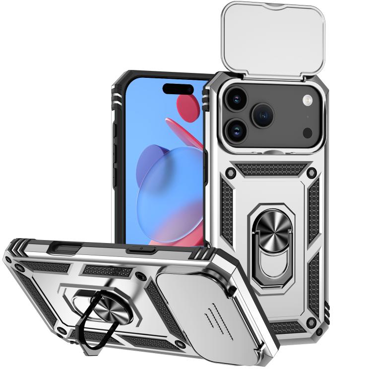 Sliding Camshield Holder Phone Case, For iPhone 18, For iPhone 18 Pro, For iPhone 18 Pro Max, For iPhone 17e / 16e, For iPhone 17 Pro Max, For iPhone 17 Pro