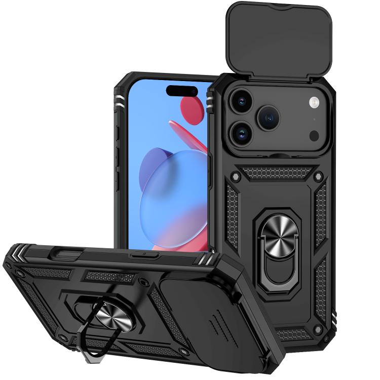Sliding Camshield Holder Phone Case, For iPhone 18, For iPhone 18 Pro, For iPhone 18 Pro Max, For iPhone 17e / 16e, For iPhone 17 Pro Max, For iPhone 17 Pro