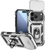 Sliding Camshield Holder Phone Case, For iPhone 17e / 16e, For iPhone 17 Pro Max, For iPhone 17 Pro, For iPhone 17, For iPhone Air