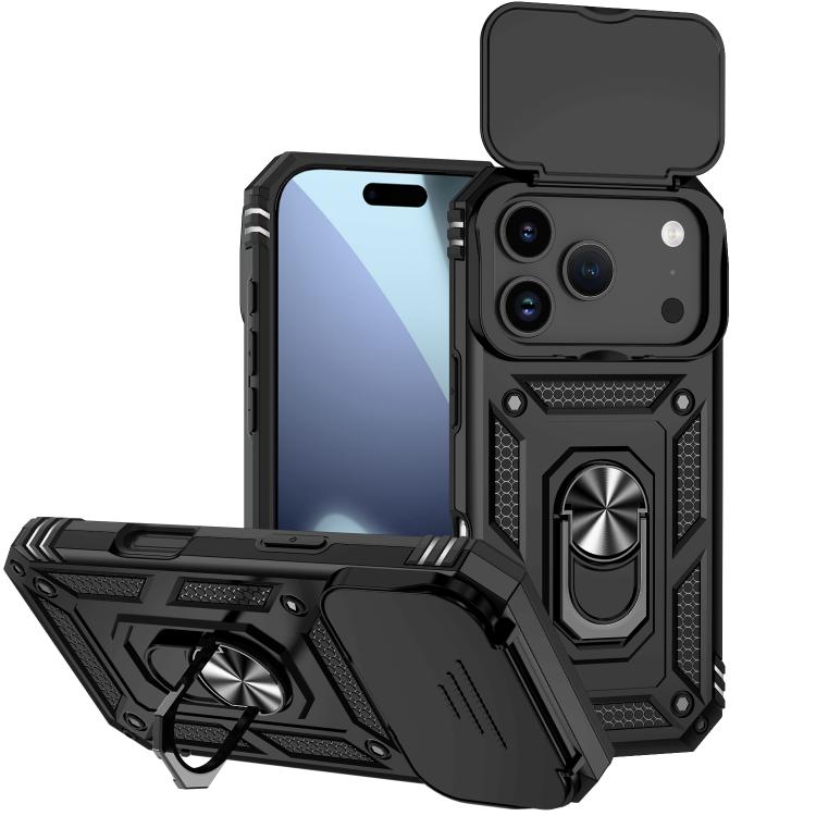 Sliding Camshield Holder Phone Case, For iPhone 17e / 16e, For iPhone 17 Pro Max, For iPhone 17 Pro, For iPhone 17, For iPhone Air