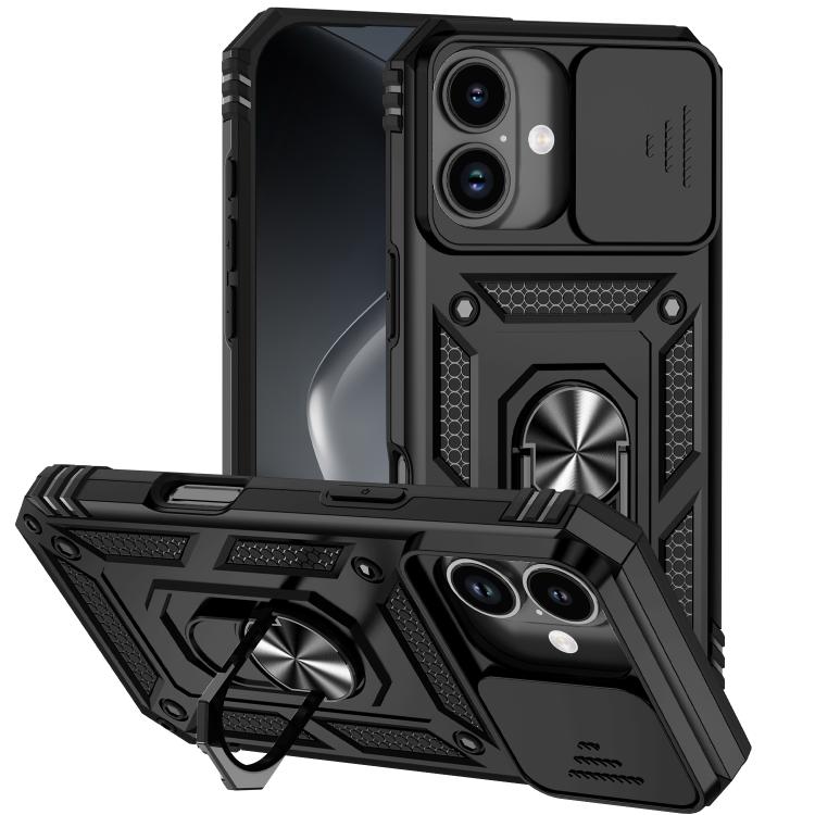 Sliding Camshield Holder Phone Case, For iPhone 17e / 16e, For iPhone 17 Pro Max, For iPhone 17 Pro, For iPhone 17, For iPhone Air