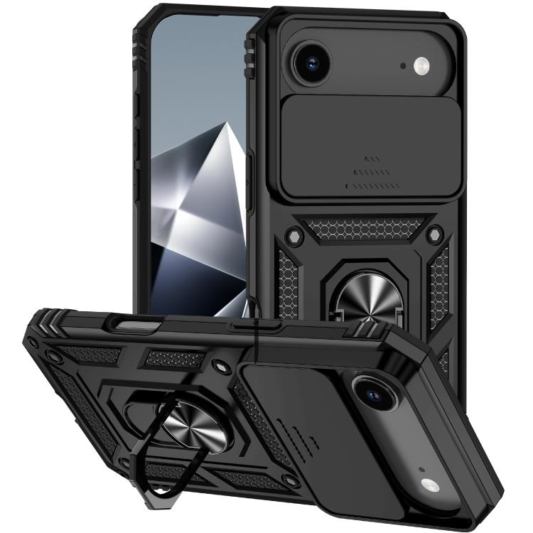 Sliding Camshield Holder Phone Case, For iPhone 17e / 16e, For iPhone 17 Pro Max, For iPhone 17 Pro, For iPhone 17, For iPhone Air