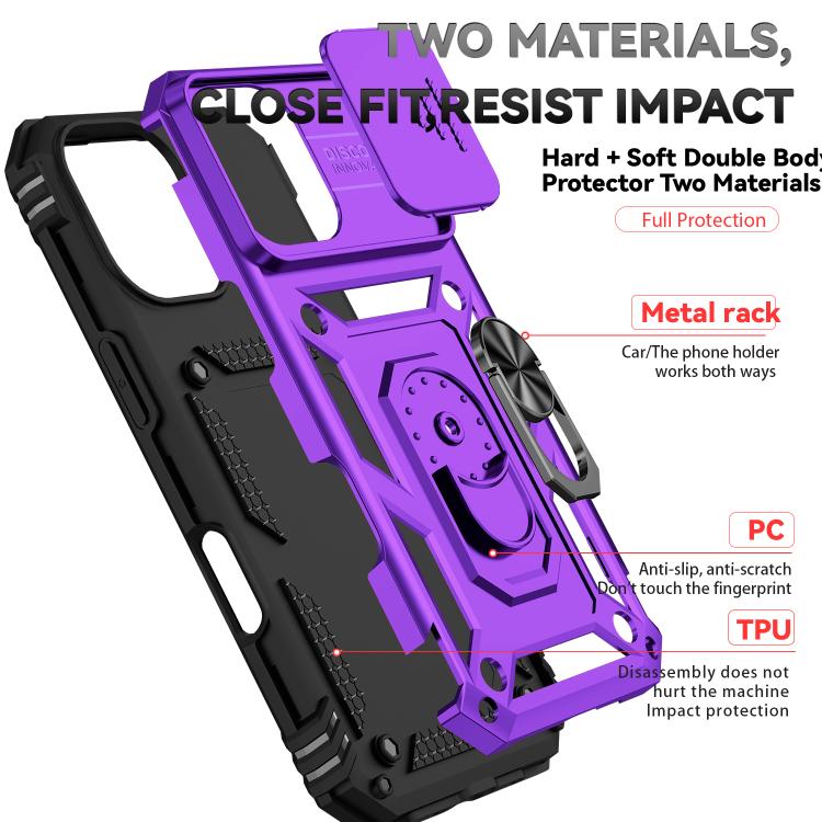 Sliding Camshield Holder Phone Case, For iPhone 18, For iPhone 18 Pro, For iPhone 18 Pro Max, For iPhone 17e / 16e, For iPhone 17 Pro Max, For iPhone 17 Pro