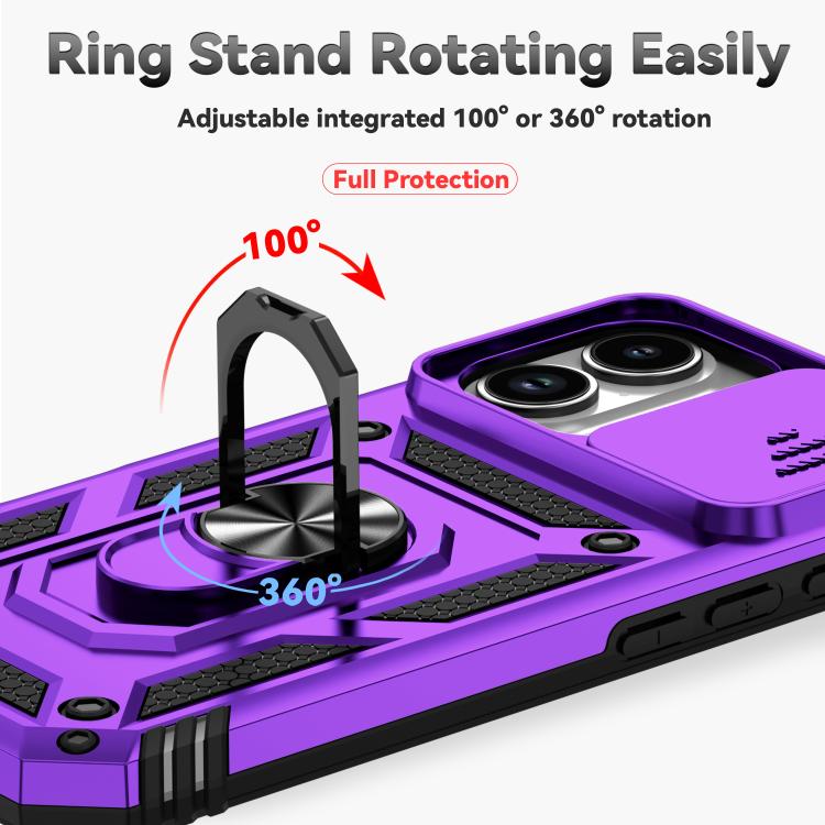 Sliding Camshield Holder Phone Case, For iPhone 18, For iPhone 18 Pro, For iPhone 18 Pro Max, For iPhone 17e / 16e, For iPhone 17 Pro Max, For iPhone 17 Pro