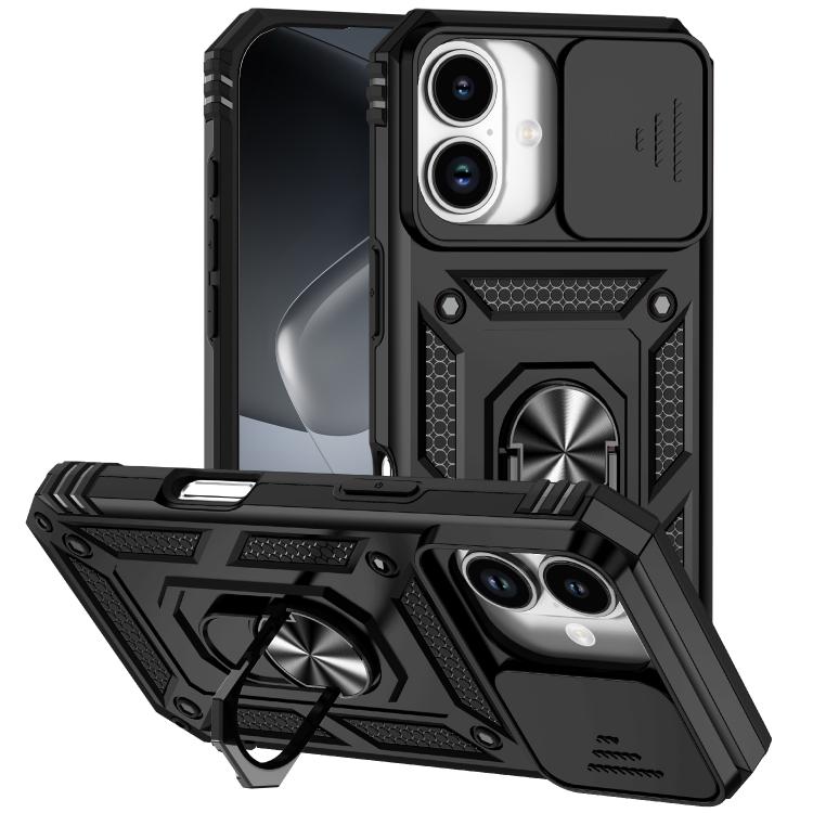Sliding Camshield Holder Phone Case, For iPhone 18, For iPhone 18 Pro, For iPhone 18 Pro Max, For iPhone 17e / 16e, For iPhone 17 Pro Max, For iPhone 17 Pro