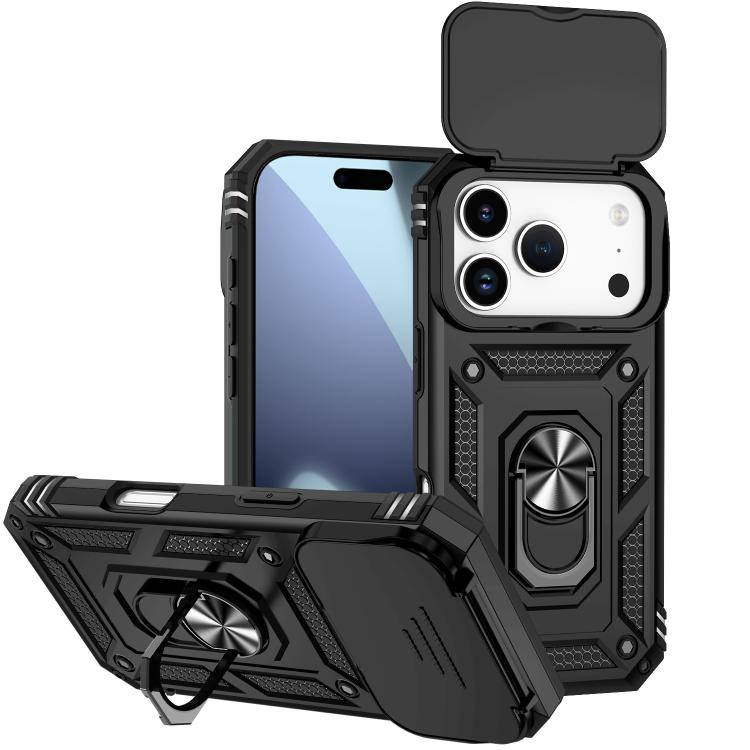 Sliding Camshield Holder Phone Case, For iPhone 18, For iPhone 18 Pro, For iPhone 18 Pro Max, For iPhone 17e / 16e, For iPhone 17 Pro Max, For iPhone 17 Pro