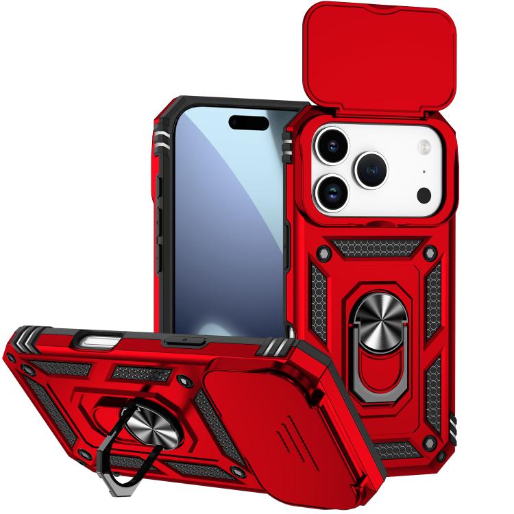 Sliding Camshield Holder Phone Case, For iPhone 18, For iPhone 18 Pro, For iPhone 18 Pro Max, For iPhone 17e / 16e, For iPhone 17 Pro Max, For iPhone 17 Pro