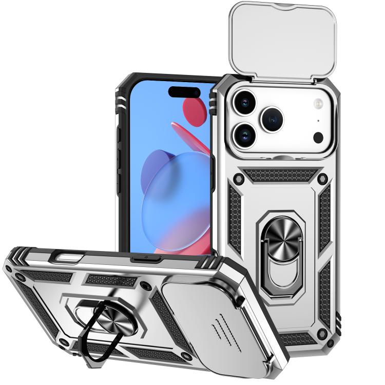 Sliding Camshield Holder Phone Case, For iPhone 18, For iPhone 18 Pro, For iPhone 18 Pro Max, For iPhone 17e / 16e, For iPhone 17 Pro Max, For iPhone 17 Pro