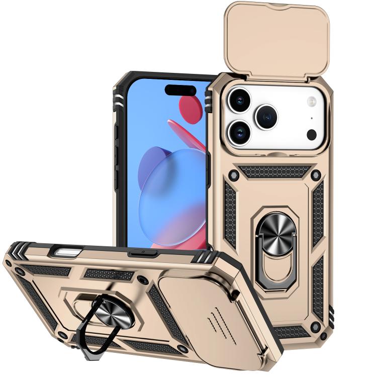 Sliding Camshield Holder Phone Case, For iPhone 18, For iPhone 18 Pro, For iPhone 18 Pro Max, For iPhone 17e / 16e, For iPhone 17 Pro Max, For iPhone 17 Pro