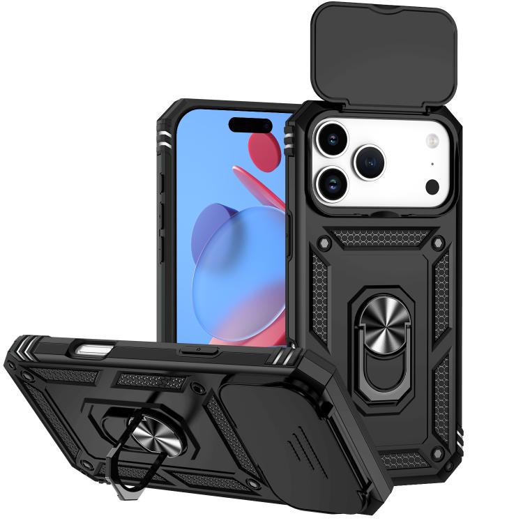 Sliding Camshield Holder Phone Case, For iPhone 18, For iPhone 18 Pro, For iPhone 18 Pro Max, For iPhone 17e / 16e, For iPhone 17 Pro Max, For iPhone 17 Pro