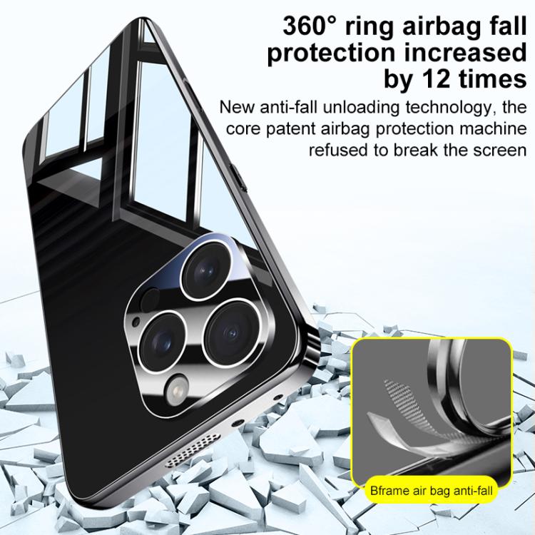 Electroplating Ice Crystal Airbag Full Coverage Shockproof Phone Case, For iPhone 16, For iPhone 15 Pro Max, For iPhone 15 Pro, For iPhone 15 Plus, For iPhone 15, For iPhone 14 Plus, For iPhone 14, For iPhone 14 Pro