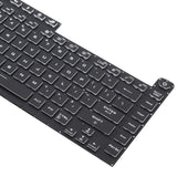 US Version Colorful 16 Pin Backlit Laptop Keyboard for Asus ROG Strix Scar G512 G512LV G512LW G512LI, G512 (Transparent keycaps)