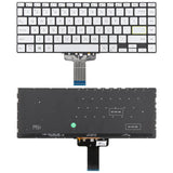US Version Backlit Laptop Keyboard for Asus VivoBook S14 X421 X421DA X421UA X421EP X421EQ X421JQ X421FP X421FF X421FL, X421 (Silver)