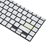 US Version Backlit Laptop Keyboard for Asus VivoBook S14 X421 X421DA X421UA X421EP X421EQ X421JQ X421FP X421FF X421FL, X421 (Silver)