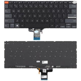 US Version Backlit Laptop Keyboard for Asus Vivobook Pro 14X M7400 M4700 M4700QC M4700PC M7600 M3400 M3401 M3401Q X7400 X3400 X3400P K3400P, M7400 (Black), M7400 (Gray)