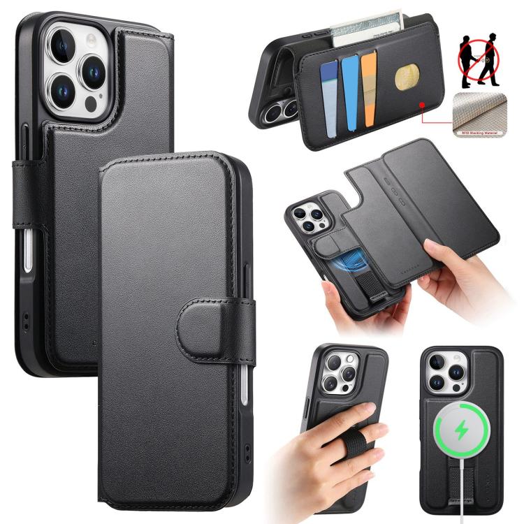 CaseNeo Finger Grip Strap MagSafe Leather Phone Case, For iPhone 17e / 16e, For iPhone 17 Pro Max, For iPhone 17 Pro, For iPhone 17, For iPhone Air, For iPhone 16 Pro Max, For iPhone 16 Pro, For iPhone 16 Plus