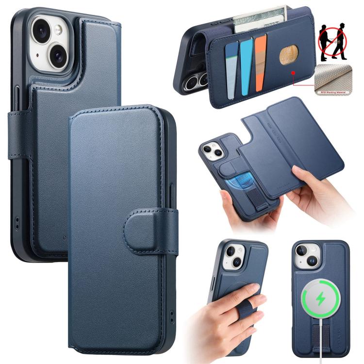 CaseNeo Finger Grip Strap MagSafe Leather Phone Case, For iPhone 16, For iPhone 15 Pro Max, For iPhone 15 Pro, For iPhone 15 Plus / 14 Plus, For iPhone 15, For iPhone 14 / 13, For iPhone 14 Pro, For iPhone 14 Pro Max