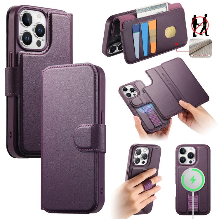 CaseNeo Finger Grip Strap MagSafe Leather Phone Case, For iPhone 16, For iPhone 15 Pro Max, For iPhone 15 Pro, For iPhone 15 Plus / 14 Plus, For iPhone 15, For iPhone 14 / 13, For iPhone 14 Pro, For iPhone 14 Pro Max