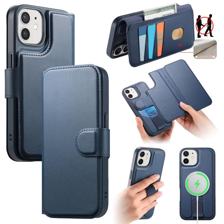 CaseNeo Finger Grip Strap MagSafe Leather Phone Case, For iPhone 13 Pro Max, For iPhone 13 Pro, For iPhone 12 / 12 Pro, For iPhone 12 Pro Max
