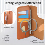 CaseNeo Finger Grip Strap MagSafe Leather Phone Case, For iPhone 17e / 16e, For iPhone 17 Pro Max, For iPhone 17 Pro, For iPhone 17, For iPhone Air, For iPhone 16 Pro Max, For iPhone 16 Pro, For iPhone 16 Plus