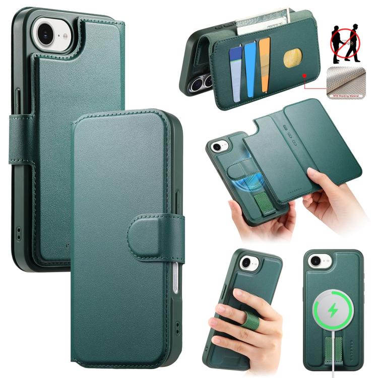 CaseNeo Finger Grip Strap MagSafe Leather Phone Case, For iPhone 18 / 17, For iPhone 18 Pro / 17 Pro, For iPhone 18 Pro Max / 17 Pro Max, For iPhone 17e / 16e, For iPhone Air, For iPhone 16 Pro Max, For iPhone 16 Pro, For iPhone 16 Plus