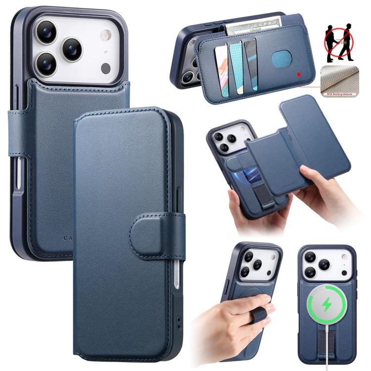 CaseNeo Finger Grip Strap MagSafe Leather Phone Case, For iPhone 18 / 17, For iPhone 18 Pro / 17 Pro, For iPhone 18 Pro Max / 17 Pro Max, For iPhone 17e / 16e, For iPhone Air, For iPhone 16 Pro Max, For iPhone 16 Pro, For iPhone 16 Plus