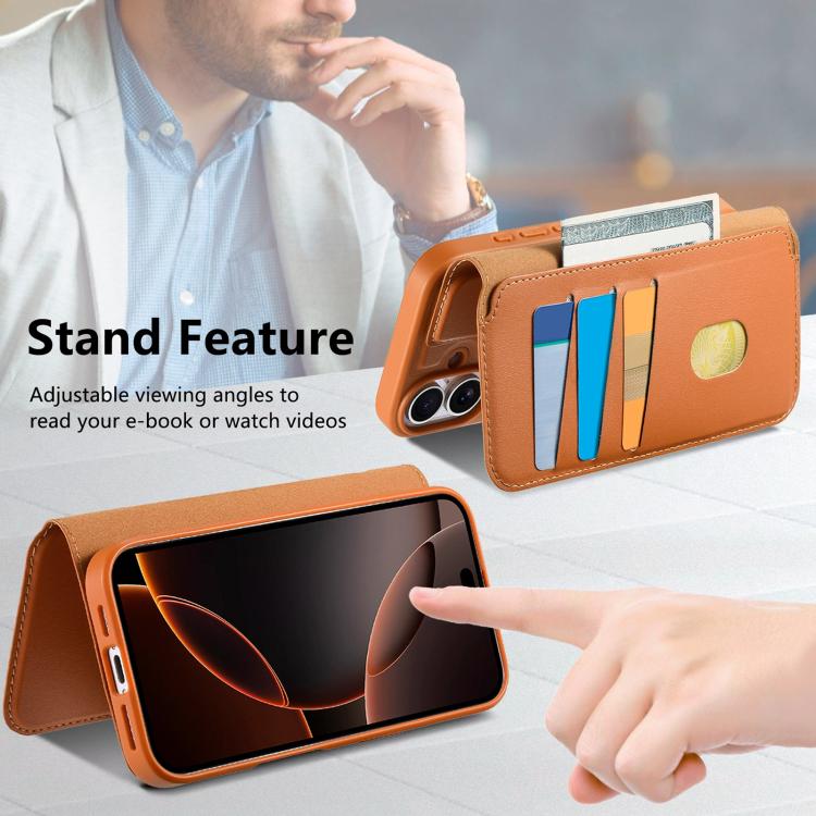 CaseNeo Finger Grip Strap MagSafe Leather Phone Case, For iPhone 18 / 17, For iPhone 18 Pro / 17 Pro, For iPhone 18 Pro Max / 17 Pro Max, For iPhone 17e / 16e, For iPhone Air, For iPhone 16 Pro Max, For iPhone 16 Pro, For iPhone 16 Plus