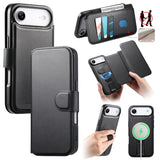 CaseNeo Finger Grip Strap MagSafe Leather Phone Case, For iPhone 17e / 16e, For iPhone 17 Pro Max, For iPhone 17 Pro, For iPhone 17, For iPhone Air, For iPhone 16 Pro Max, For iPhone 16 Pro, For iPhone 16 Plus