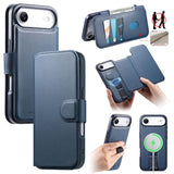 CaseNeo Finger Grip Strap MagSafe Leather Phone Case, For iPhone 17e / 16e, For iPhone 17 Pro Max, For iPhone 17 Pro, For iPhone 17, For iPhone Air, For iPhone 16 Pro Max, For iPhone 16 Pro, For iPhone 16 Plus