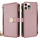 Crossbody Handle Cross Texture Leather Phone Case, For iPhone 13 Pro Max, For iPhone 13 Pro, For iPhone 12 / 12 Pro, For iPhone 12 Pro Max