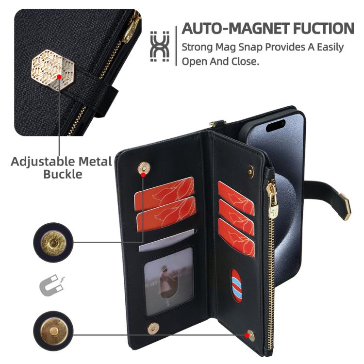 Crossbody Handle Cross Texture Leather Phone Case, For iPhone 13 Pro Max, For iPhone 13 Pro, For iPhone 12 / 12 Pro, For iPhone 12 Pro Max