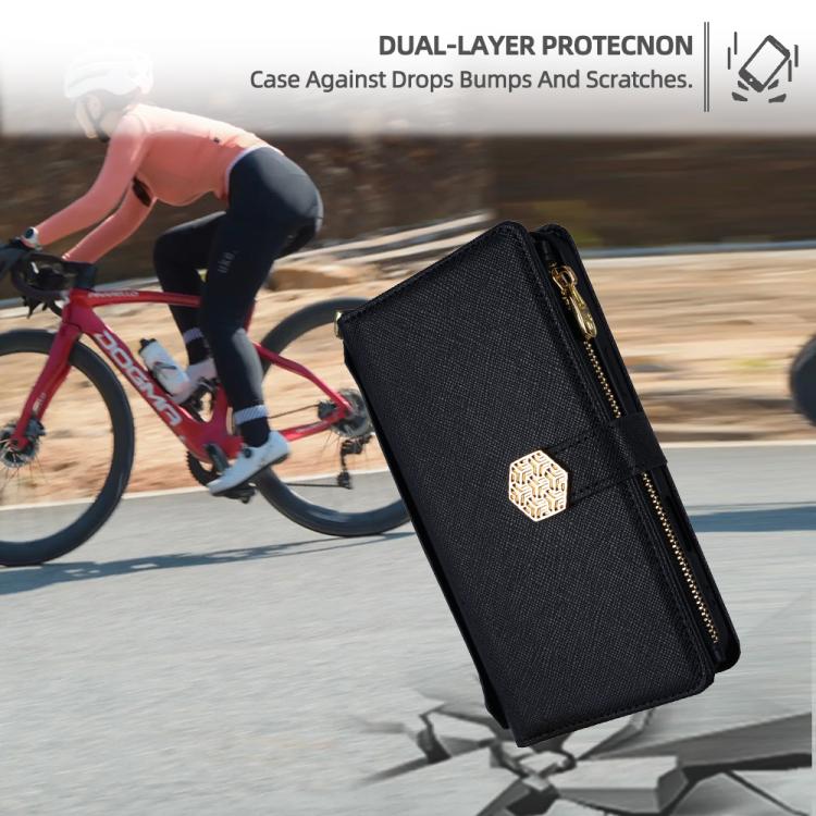 Crossbody Handle Cross Texture Leather Phone Case, For iPhone 13 Pro Max, For iPhone 13 Pro, For iPhone 12 / 12 Pro, For iPhone 12 Pro Max