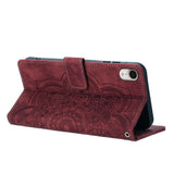 Mandala Embossed Retro Frosted Leather Phone Case, For iPhone XR, For iPhone XS Max, For iPhone 7 Plus / 8 Plus