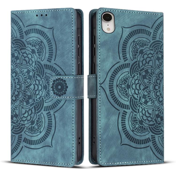 Mandala Embossed Retro Frosted Leather Phone Case, For iPhone XR, For iPhone XS Max, For iPhone 7 Plus / 8 Plus