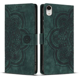 Mandala Embossed Retro Frosted Leather Phone Case, For iPhone XR, For iPhone XS Max, For iPhone 7 Plus / 8 Plus